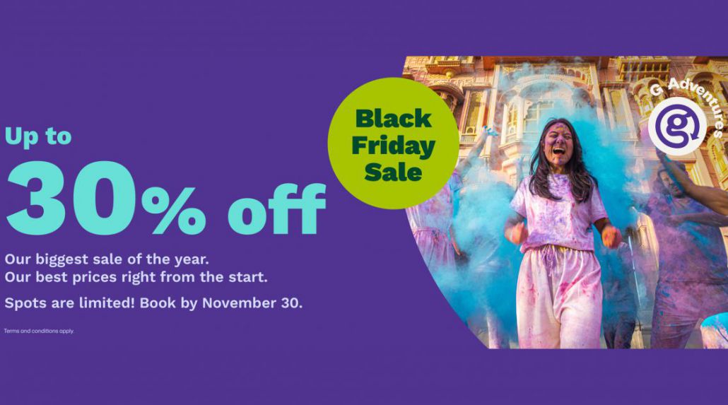 G Adventures' Black Friday Sale
